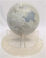 LOT OF 2  VINTAGE MOON GLOBES-REPLOGLE METAL LUNAR MOON GLOBE BANK 6
